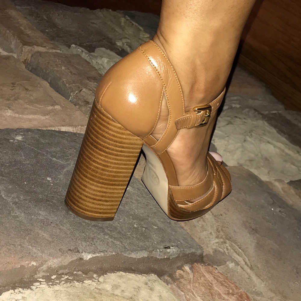 Michael Kors camel high heels